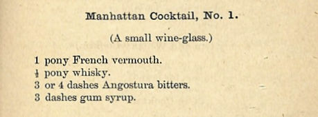 manhattan cocktail 1884 o. h. byron